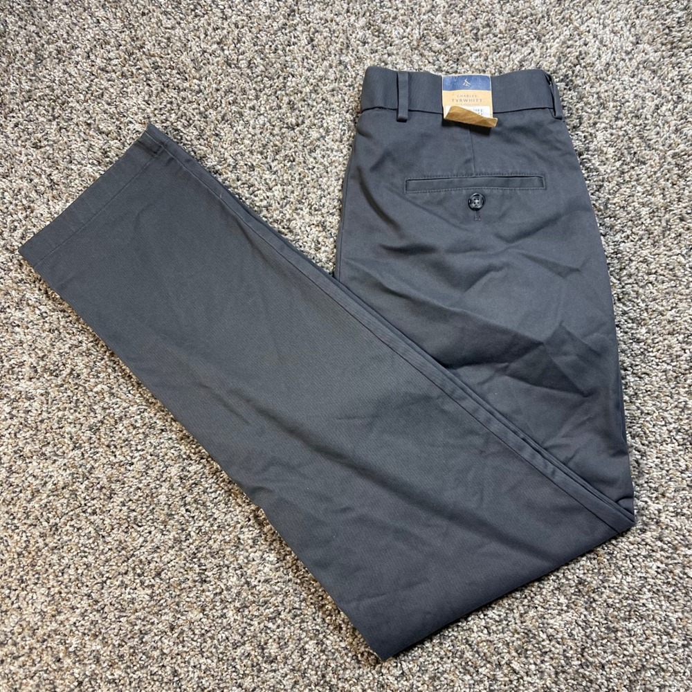 Charles Tyrwhitt Dark Charcoal Gray Chinos